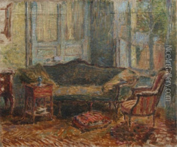 Le Salon Oil Painting - Claude Emile Schuffenecker