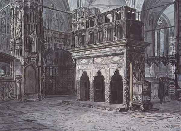 Edward the Confessor's Chapel, Westminster Abbey Oil Painting - John Carter