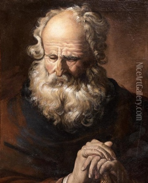 Portrait (saint Paul?) Oil Painting - Joachim von Sandrart the Elder