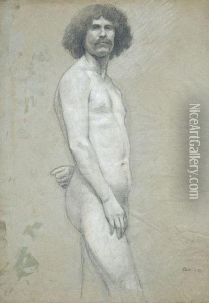 Academie D'homme Oil Painting - Roger de La Fresnaye