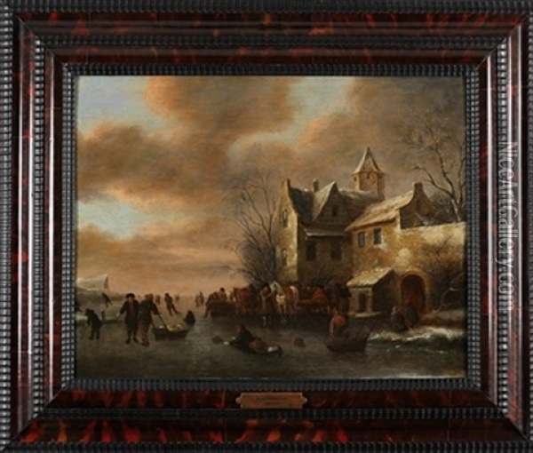 Paisaje Invernal Oil Painting - Nicolaes Molenaer