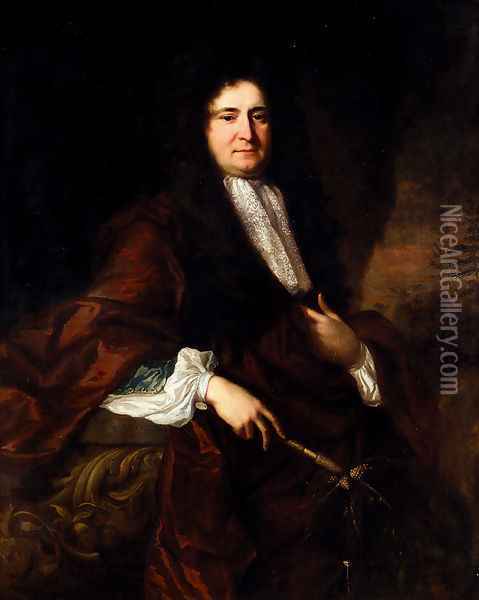 Portrait Of Thomas Brotherton Oil Painting - John Riley