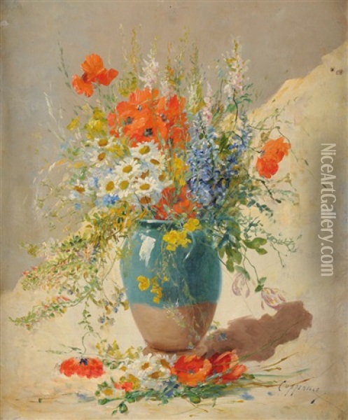Bouquet De Fleurs Sauvages Oil Painting - Jacques Van Coppenolle