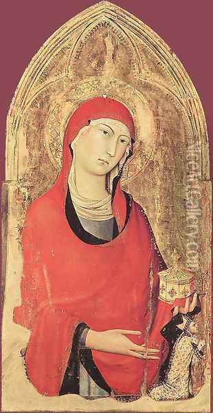 Orvieto Polyptych (detail-1) c. 1321 Oil Painting - Louis de Silvestre