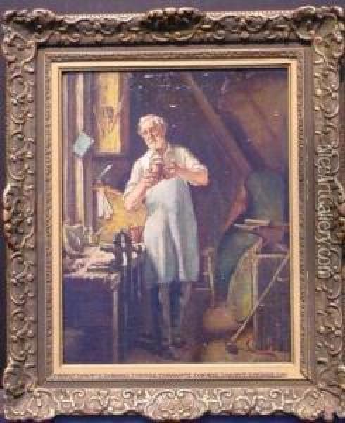 The Coppersmith
Bears Signature Oil Painting - Walter Gay