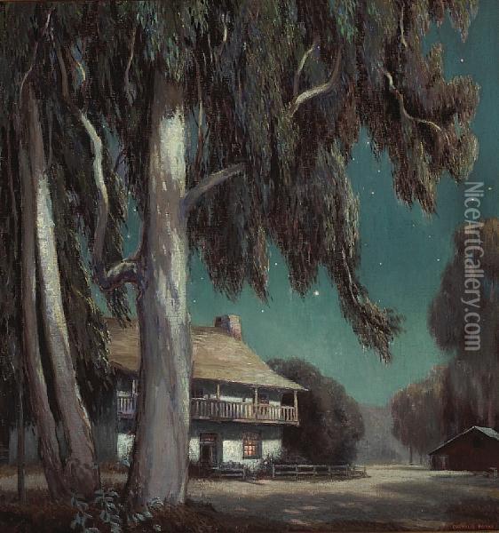 California Moonlight Oil Painting - Cornelis J. Botke