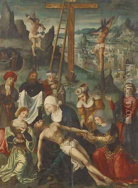 The Lamentation Oil Painting - Jan de Beer