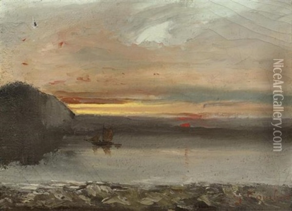 Port-berteau Bei Saintonge Oil Painting - Louis-Auguste Auguin