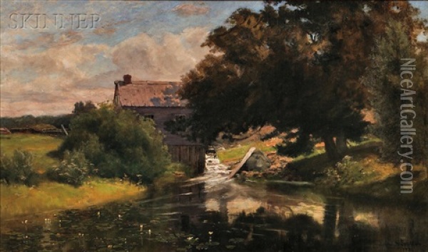 The Mill Oil Painting - Henry Sandham