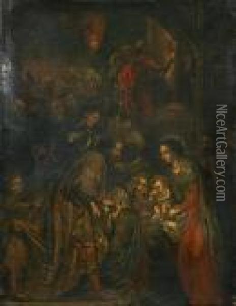 Adoration Of The Magi Oil Painting - Peter Paul Rubens
