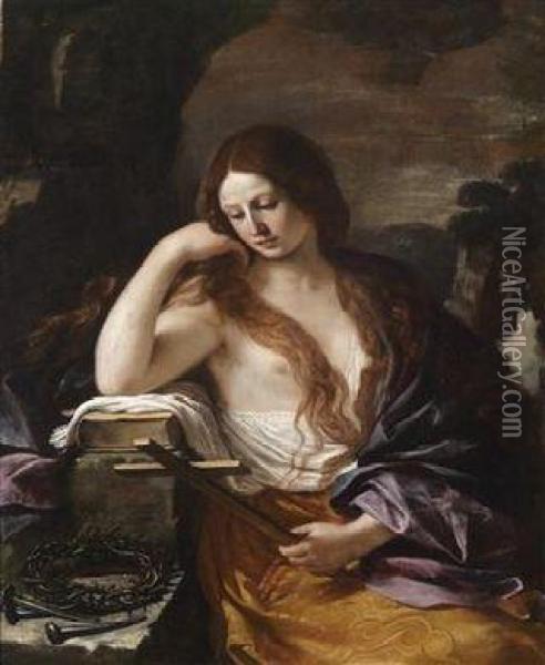 Saint Mary Magdalene Oil Painting - Guercino
