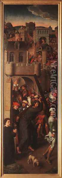 Passion (Greverade) Altarpiece (left wing) 1491 Oil Painting - Hans Memling