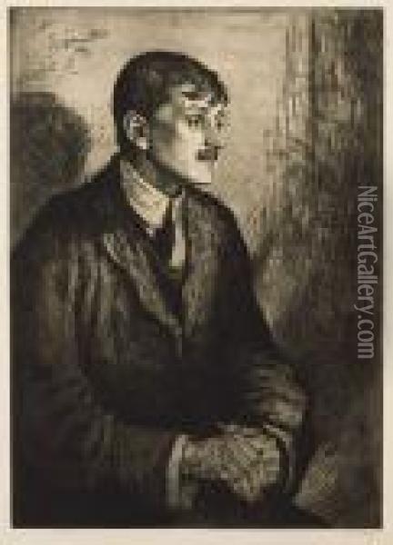 Masefield, John, ( Oil Painting - William Strang