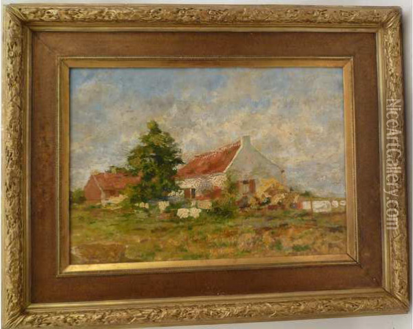 Ferme A La Campagne Oil Painting - Isidore Verheyden
