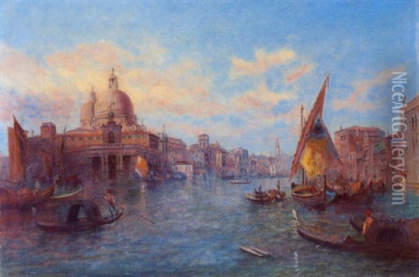Vista De Venecia Oil Painting - Alfred Pollentine
