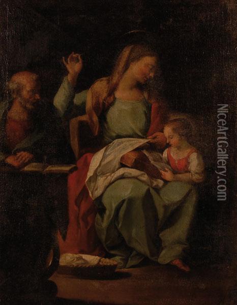 L'educazione Della Vergine Oil Painting - Francesco Trevisani