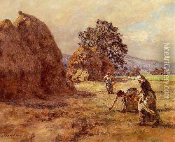 The Gleaners 1922 Oil Painting - Leon Augustin Lhermitte