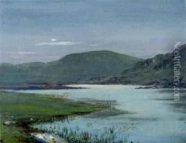 The Edge Of The Lough Oil Painting - George Russell