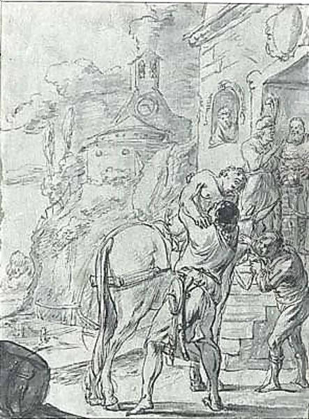 Verso The Sacrifice Of Isaac Oil Painting - Leonaert Bramer