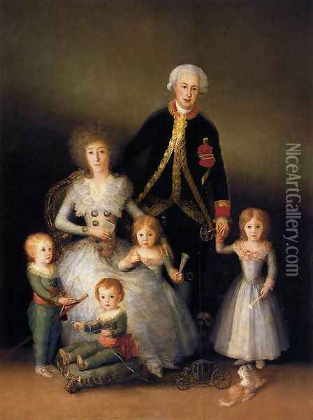 The Family Of The Duke Of Osuna Oil Painting - Francisco De Goya y Lucientes