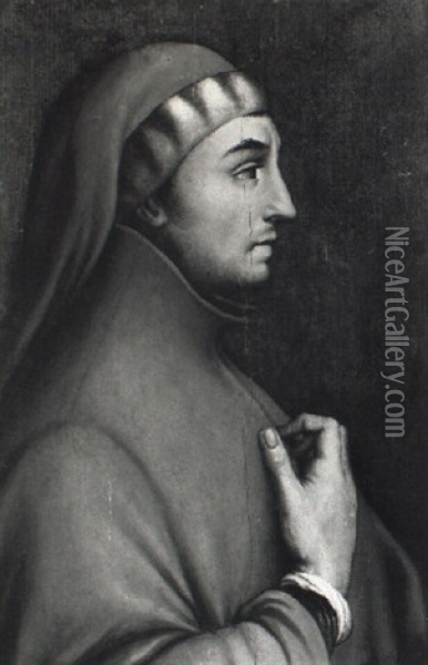 Ritratto Di Francesco Petrarca (?) Oil Painting - Cristofano di Papi dell' Altissimo