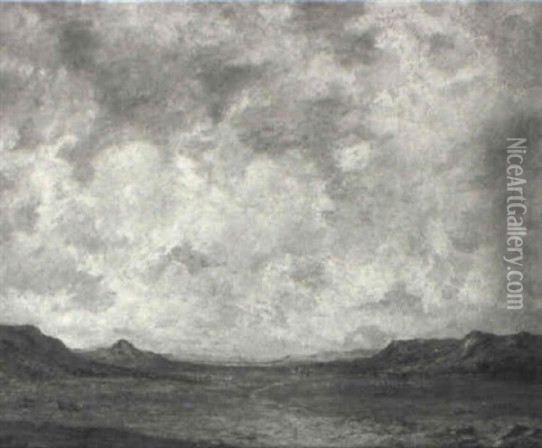 Aeonio Valley, New Mexico Oil Painting - Albert Lorey Groll