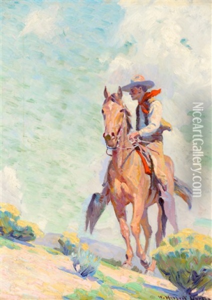 The Cowpuncher Oil Painting - William Herbert Dunton