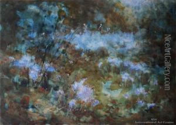 Bluebells Oil Painting - Margaret Olrog Stoddart