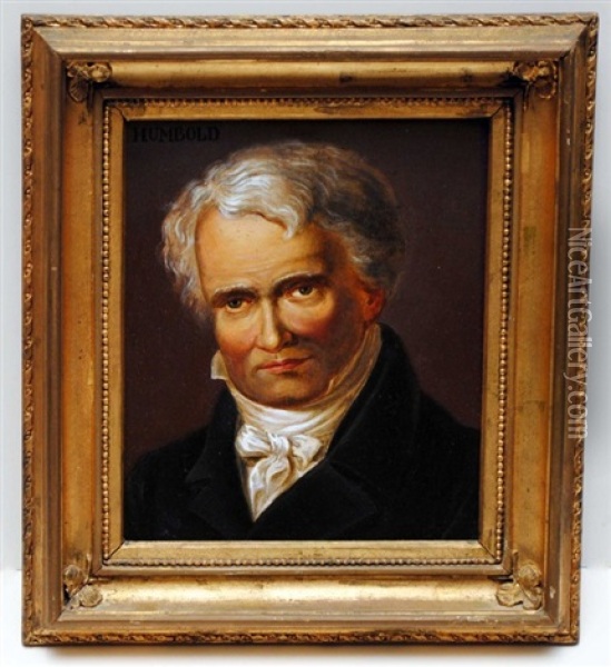 Portrait Of A Man Oil Painting - Alexander von Humboldt