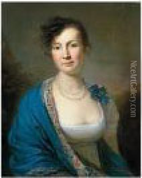 Portrait Of Natalia Alexandrovna Zubova Oil Painting - Alexander Molinari