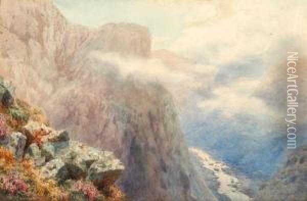 River Gorge Oil Painting - Henry B. Wimbush