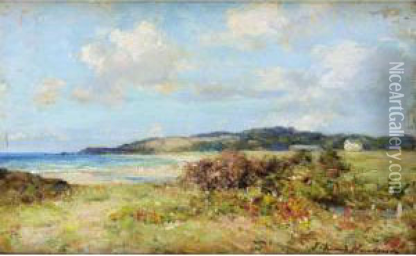 The Coastal Meadow Oil Painting - Joseph Henderson