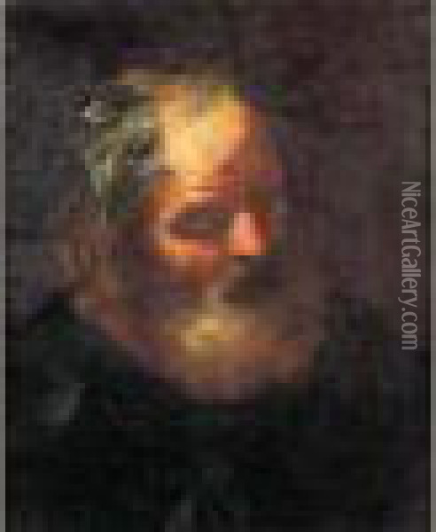 Portrait En Buste D'homere Oil Painting - Girolamo Troppa