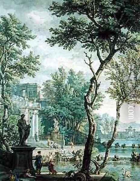 Ideal Palace and Park Oil Painting - Isaac de Moucheron