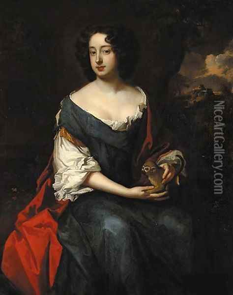 Portrait of Elizabeth, Lady Felton (d.1681) Oil Painting - Sir Godfrey Kneller