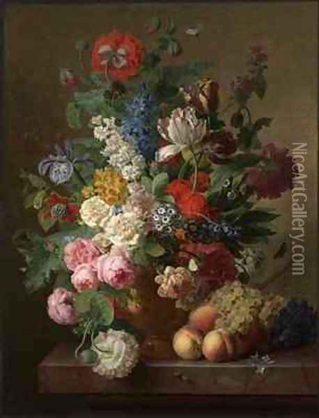 Flowerpiece Oil Painting - Jan Frans Van Dael
