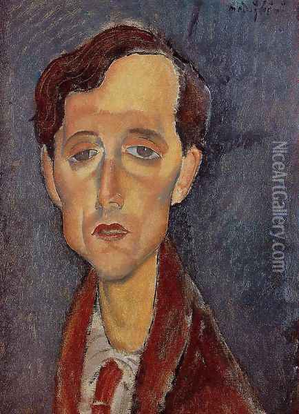 Frans Hellens Oil Painting - Amedeo Modigliani