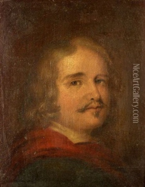 Portrait Of A Man Oil Painting - Cyrus Cobb
