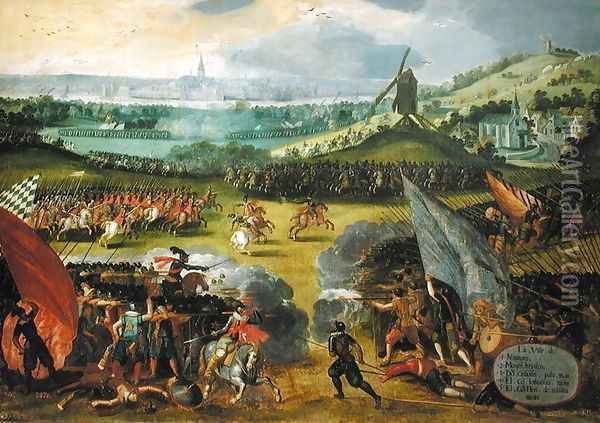 Battle of Nimegen Oil Painting - Holland Rodrigo of