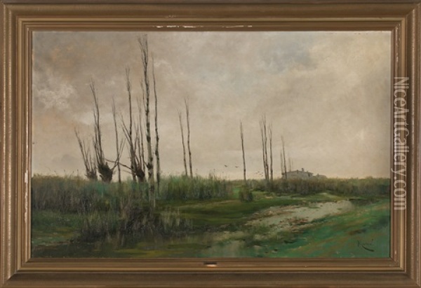 Vista Rural Oil Painting - Eliseo Meifren y Roig