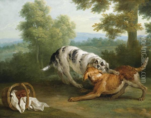 Le Chien Qui Porte A Son Cou Le Diner De Son Maitre Oil Painting - Jean-Baptiste Oudry