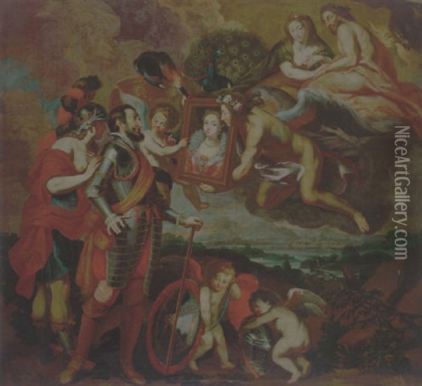 Marie De Medici Oil Painting - Josef Ferdinand Fromiller