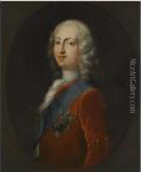 Portrait Of Frederick, Prince Of Wales (1707-1751) Oil Painting - Philippe Mercier