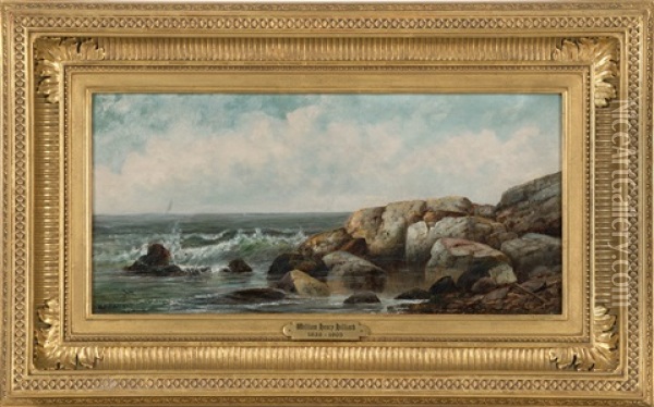 Gloucester, Cape Ann, Mass Oil Painting - William Henry Hilliard