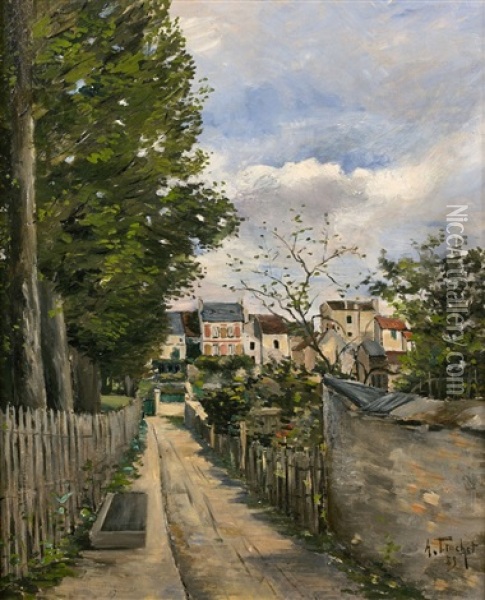Allee Arboree Oil Painting - Louis Abel-Truchet