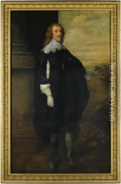 Portrait Of James Hay, 2nd Earl Of Carlisle (c.1612-1660) Oil Painting - Sir Anthony Van Dyck