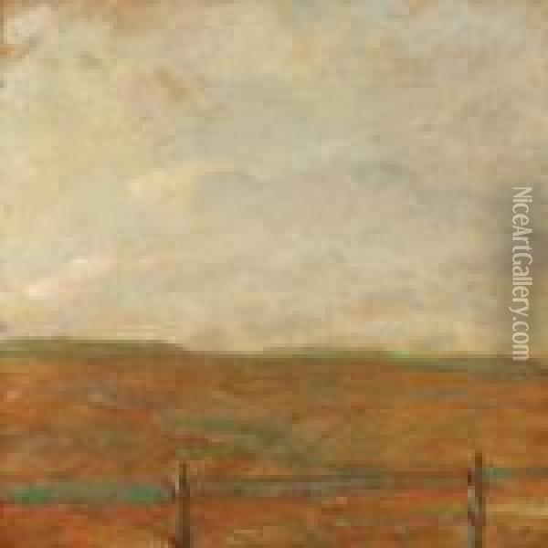 View Over Fields Oil Painting - Julius Paulsen