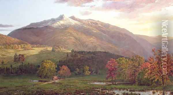 Mount Monroe and Adams, c.1874 Oil Painting - Horace Wolcott Robbins