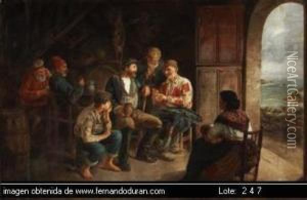 Descripcion De La Obra: Oil Painting - Jose Robles Y Martinez