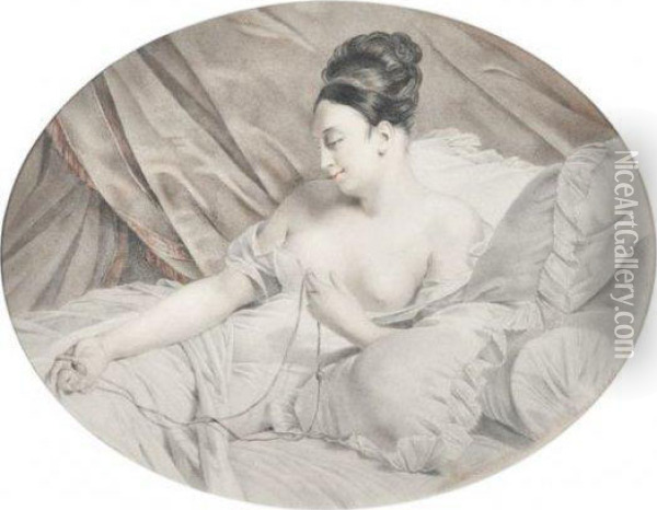 Femme Nu Oil Painting - Edouard Louis Dubufe